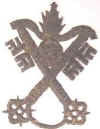 Pelgrim  Petrus sleutels 1475 Rome.jpg